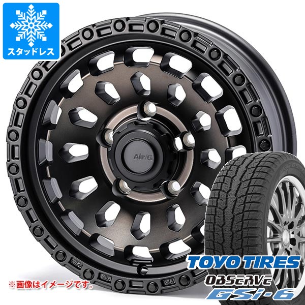 【タイヤ交換対象】スズキ ジムニーノマド JC74W用 スタッドレス トーヨー オブザーブ GSi-6 215/70R16 100Q エアージー ヴァルカン タイヤホイール4本セット