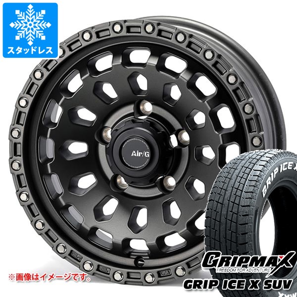 【タイヤ交換対象】スズキ ジムニーノマド JC74W用 スタッドレス グリップマックス グリップアイスエックス SUV 215/70R16 100Q ホワイトレター エアージー ヴァルカン タイヤホイール4本セット
