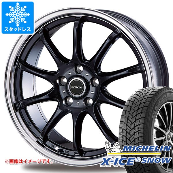 【タイヤ交換対象】トヨタ 40系アルファード用 スタッドレス ミシュラン エックスアイススノー 225/60R18 100H インターミラノ アヴェント FF-10 タイヤホイール4本セット｜タイヤ１番