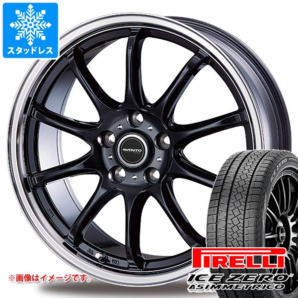 【タイヤ交換対象】トヨタ 40系アルファード用 スタッドレス ピレリ アイスゼロアシンメトリコ 225/65R17 106H XL インターミラノ アヴェント FF-10 タイヤホイール4本セット 71,170円