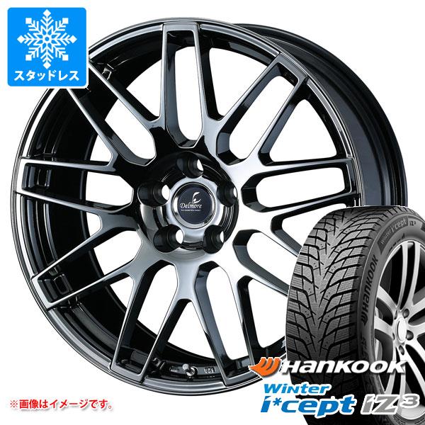 【タイヤ交換対象】トヨタ クラウンエステート AZSH38用 スタッドレス ハンコック ウィンターアイセプト iZ3 X for SUV W636A 235/55R19 105H XL デルモア LC.S タイヤホイール4本セット