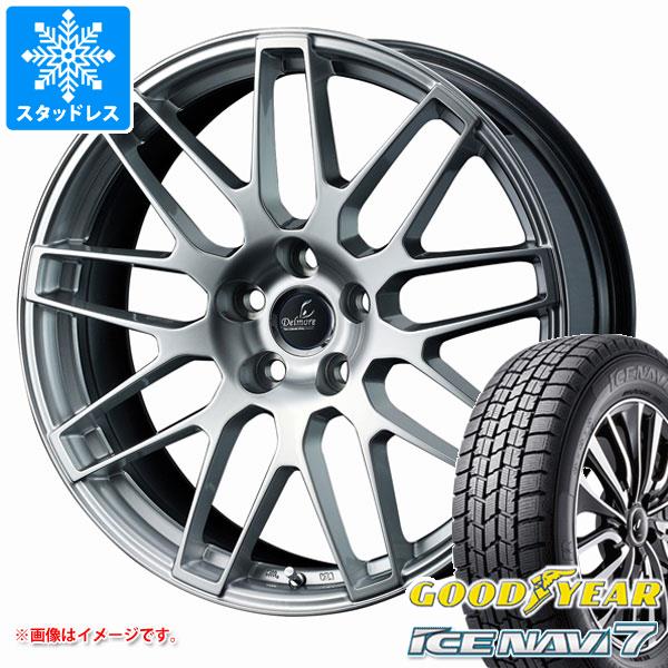 【タイヤ交換対象】 レクサス HS用 スタッドレス グッドイヤー アイスナビ7 225/45R18 91Q デルモア LC.S タイヤホイール4本セット｜タイヤ１番