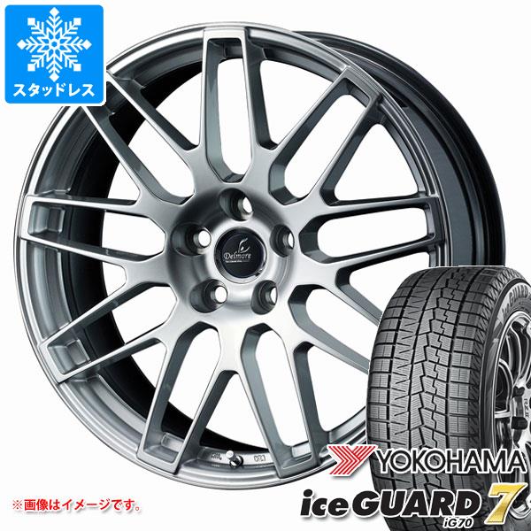 【タイヤ交換対象】 レクサス HS用 スタッドレス ヨコハマ アイスガードセブン iG70 225/45R18 95Q XL デルモア LC.S タイヤホイール4本セット｜タイヤ１番