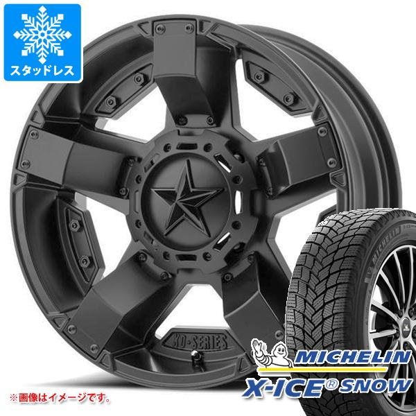 【タイヤ交換対象】5本セット ジープ ラングラー JK/JL系用 スタッドレス ミシュラン エックスアイススノー SUV 265/65R18 114T KMC XD811 ロックスター2 タイヤホイール5本セット