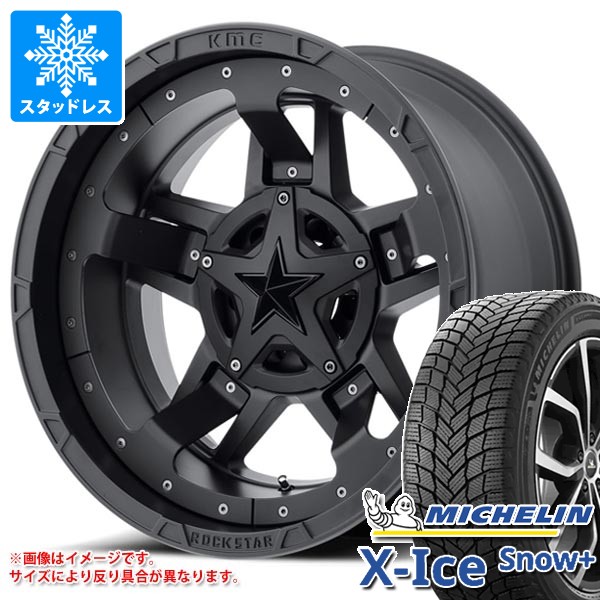ミツビシ デリカD5用 スタッドレス ミシュラン エックスアイススノープラス 225/65R17 106H XL KMC XD827 ロックスター3 タイヤホイール4本セット｜タイヤ１番