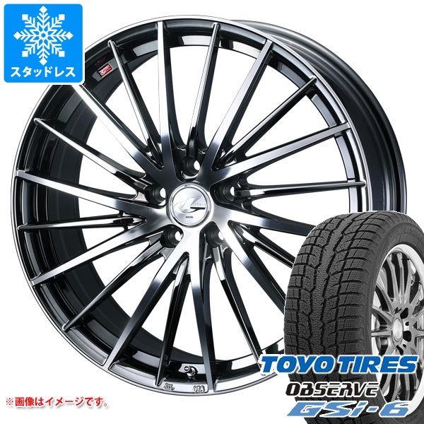 【タイヤ交換対象】スタッドレスタイヤ トーヨー オブザーブ GSi-6 215/70R16 100Q & レオニス FR 6.5-16 タイヤホイール4本セット215/70-16 TOYO OBSERVE GSi-6|タイヤ1番