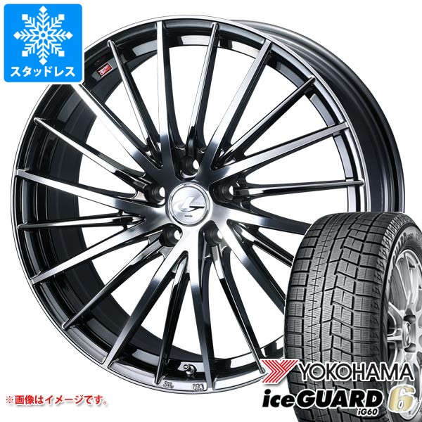 【タイヤ交換対象】スタッドレスタイヤ ヨコハマ アイスガードシックス iG60 225/50R16 92Q ＆ レオニス FR 6.5-16 タイヤホイール4本セット225/50-16 YOKOHAMA iceGUARD6 iG60｜タイヤ１番