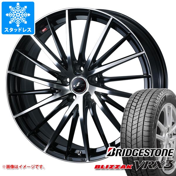 【タイヤ交換対象】スタッドレスタイヤ ブリヂストン ブリザック VRX3 235/65R18 106Q ＆ レオニス FR 8.0-18 タイヤホイール4本セット235/65-18 BRIDGESTONE BLIZZAK VRX3