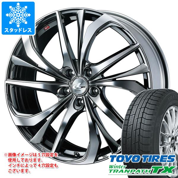 【タイヤ交換対象】スタッドレスタイヤ トーヨー ウィンタートランパス TX 215/50R17 91Q ＆ レオニス TE 7.0-17 タイヤホイール4本セット215/50-17 TOYO Winter TRANPATH TX｜タイヤ１番