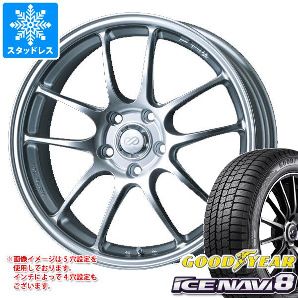 【タイヤ交換対象】クロストレック GU系用 スタッドレス グッドイヤー アイスナビ8 225/55R18 98Q エンケイ パフォーマンスライン PF01 タイヤホイール4本セット|タイヤ1番