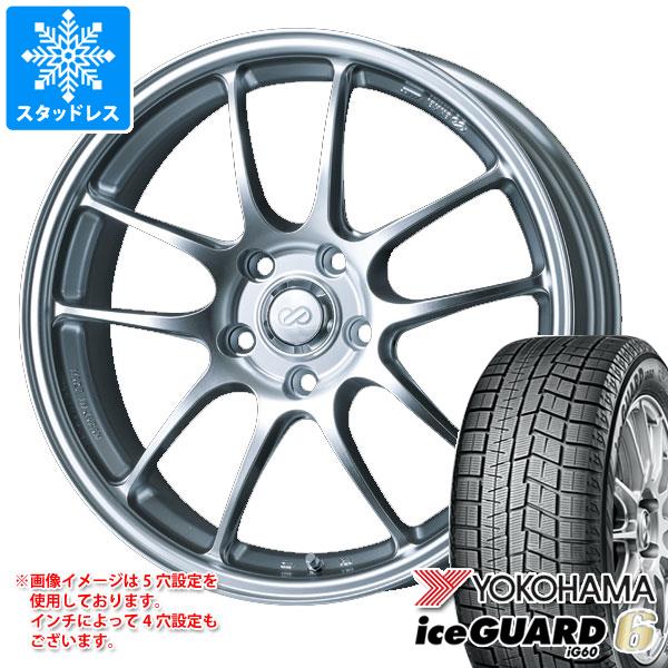 【タイヤ交換対象】スタッドレスタイヤ ヨコハマ アイスガードシックス iG60 195/50R15 82Q ＆ エンケイ パフォーマンスライン PF01 6.5-15 タイヤホイール4本セット195/50-15 YOKOHAMA iceGUARD 6 iG60