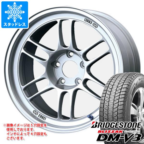 【タイヤ交換対象】スタッドレスタイヤ ブリヂストン ブリザック DM-V3 225/65R17 102Q ＆ エンケイ レーシング RPF1 7.5-17 タイヤホイール4本セット225/65-17 BRIDGESTONE BLIZZAK DM-V3