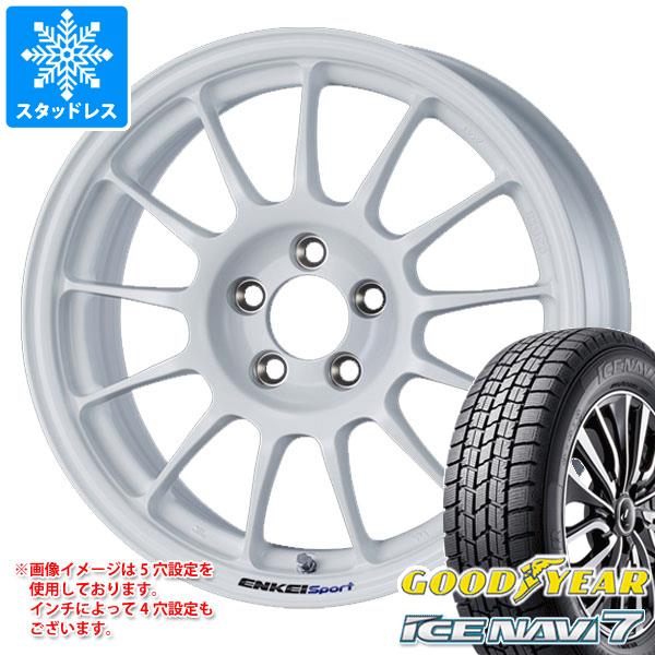 【タイヤ交換対象】2026年製 スタッドレスタイヤ グッドイヤー アイスナビ7 175/65R15 84Q ＆ エンケイ スポーツ RC-T5 6.0-15 タイヤホイール4本セット175/65-15 GOODYEAR ICE NAVI 7｜タイヤ１番