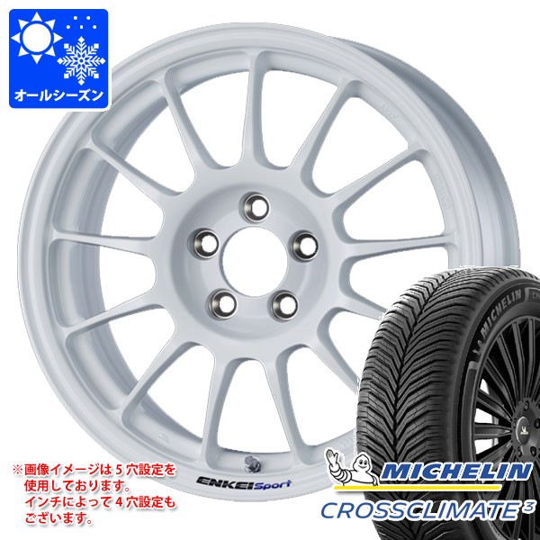 オールシーズン 195/65R16 92V ミシュラン クロスクライメート3 エンケイ スポーツ RC-T5 6.5-16 タイヤホイール4本セット｜タイヤ１番 115,850円