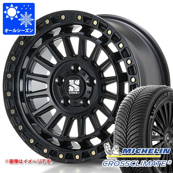ミツビシ デリカD5用 オールシーズンタイヤ ミシュラン クロスクライメート3 235/65R17 108W XL MLJ エクストリームJ XJ08 7.5-17 タイヤホイール4本セット｜タイヤ１番