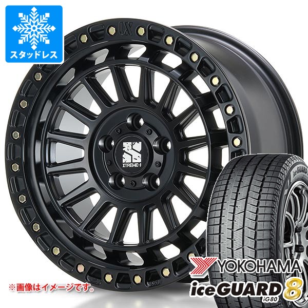 【タイヤ交換対象】トヨタ RAV4 50系用 スタッドレス ヨコハマ アイスガードエイト iG80 225/65R17 102Q MLJ エクストリームJ XJ08 タイヤホイール4本セット