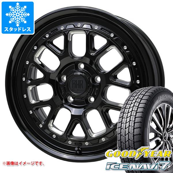 【タイヤ交換対象】2026年製 スタッドレスタイヤ グッドイヤー アイスナビ7 225/60R17 99Q ＆ バークレイハードロック ヒューロン 7.0-17 タイヤホイール4本セット225/60-17 GOODYEAR ICE NAVI 7｜タイヤ１番