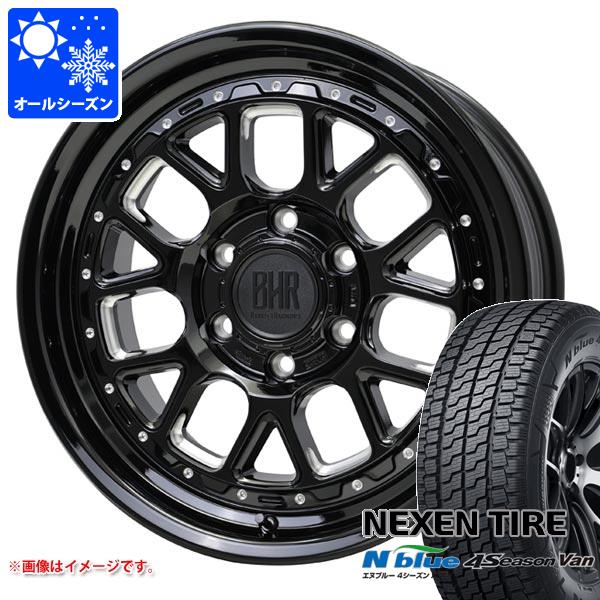 【タイヤ交換対象】NV350キャラバン E26用 オールシーズンタイヤ ネクセン エヌブルー 4シーズン バン 215/65R16 109/107T バークレイハードロック ヒューロン 6.5-16 タイヤホイール4本セット
