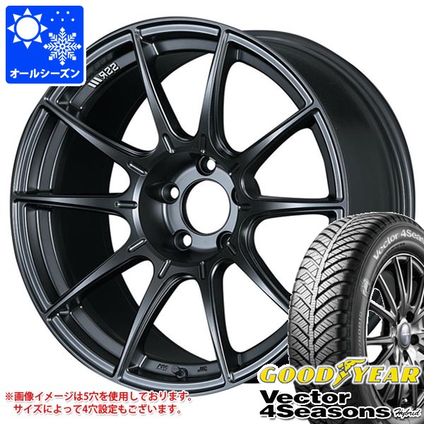 【タイヤ交換対象】オールシーズン 165/50R15 73H グッドイヤー ベクター 4シーズンズ ハイブリッド SSR GTX01 5.0-15 タイヤホイール4本セット