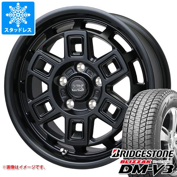【タイヤ交換対象】T31エクストレイル用 スタッドレス ブリヂストン ブリザック DM-V3 225/70R16 103Q マッドクロス アイヴァー タイヤホイール4本セット