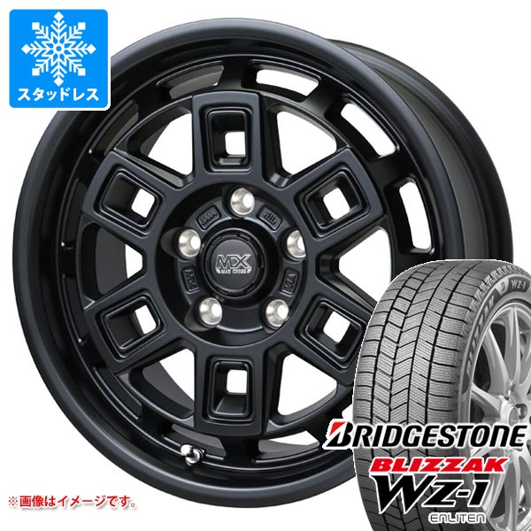 【タイヤ交換対象】ニッサン T31エクストレイル用 スタッドレス ブリヂストン ブリザック WZ-1 215/70R16 100Q マッドクロス アイヴァー タイヤホイール4本セット