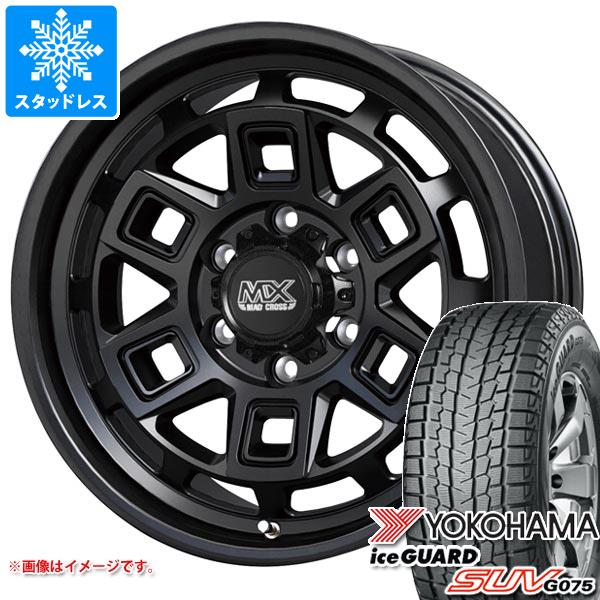 【タイヤ交換対象】ランドクルーザー プラド 150系用 スタッドレス ヨコハマ アイスガード SUV G075 265/65R17 112Q マッドクロス アイヴァー タイヤホイール4本セット