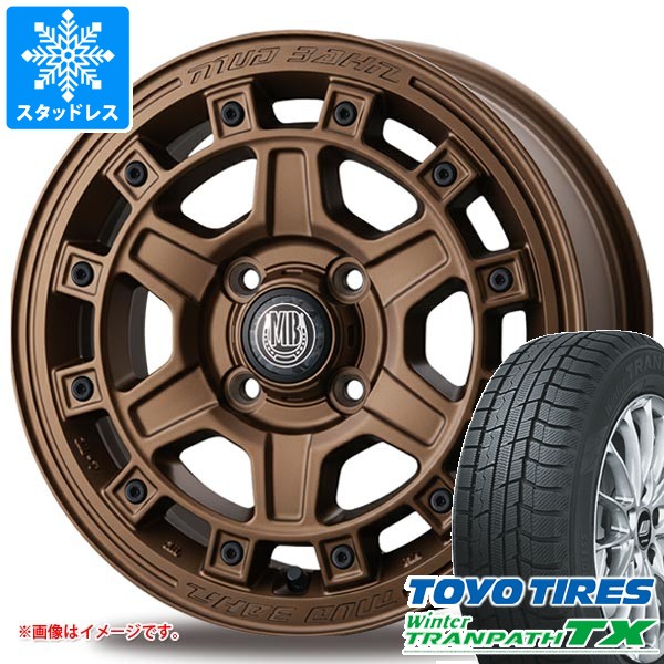 【タイヤ交換対象】ダイハツ アトレーワゴン S300系用 スタッドレス トーヨー ウィンタートランパス TX 165/65R14 79Q インターミラノ マッドバーン XR-710C タイヤホイール4本セット