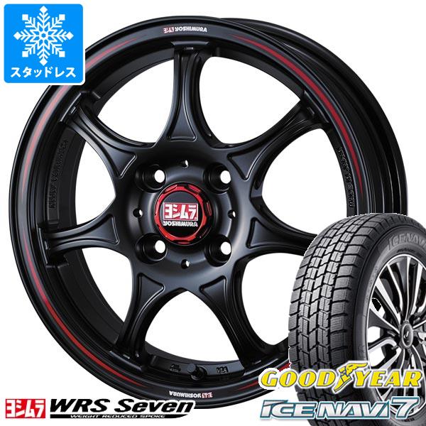 【タイヤ交換対象】ハスラー用 2026年製 スタッドレス グッドイヤー アイスナビ7 165/65R14 79Q ヨシムラ WRS セブン タイヤホイール4本セット｜タイヤ１番