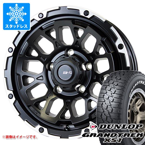 【タイヤ交換対象】スズキ ジムニーノマド JC74W用 スタッドレス ダンロップ グラントレック XS1 185/85R16 105/103L LT ホワイトレター エアージー ロックス タイヤホイール4本セット