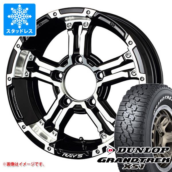 【タイヤ交換対象】スズキ ジムニーノマド JC74W用 スタッドレス ダンロップ グラントレック XS1 185/85R16 105/103L LT ホワイトレター レイズ デイトナ FDX-J タイヤホイール4本セット