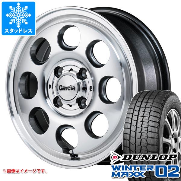 【タイヤ交換対象】ハスラー用 スタッドレス ダンロップ ウインターマックス02 WM02 165/70R14 81Q ガルシア パーム8 タイヤホイール4本セット