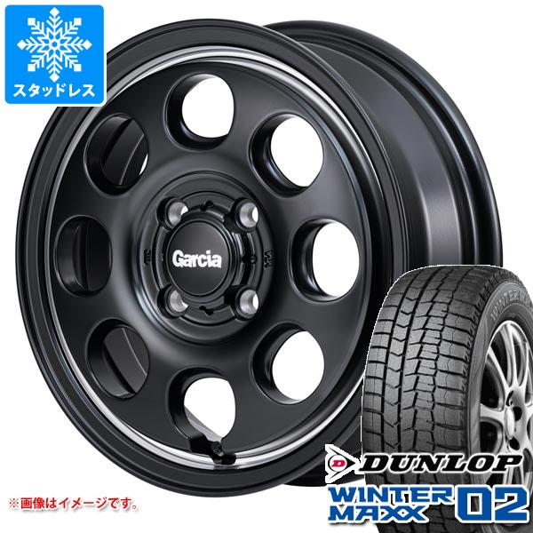 【タイヤ交換対象】ハスラー用 スタッドレス ダンロップ ウインターマックス02 WM02 165/70R14 81Q ガルシア パーム8 タイヤホイール4本セット