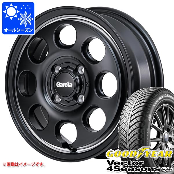 スズキ ハスラー用 オールシーズンタイヤ グッドイヤー ベクター 4シーズンズ ハイブリッド 165/70R14 81S ガルシア パーム8 4.5-14 タイヤホイール4本セット|タイヤ1番