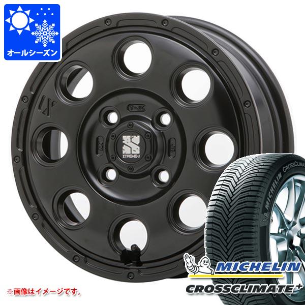 【タイヤ交換対象】ハスラー用 オールシーズンタイヤ ミシュラン クロスクライメートプラス 165/70R14 85T XL MLJ エクストリームJ KK03 4.5-14 タイヤホイール4本セット