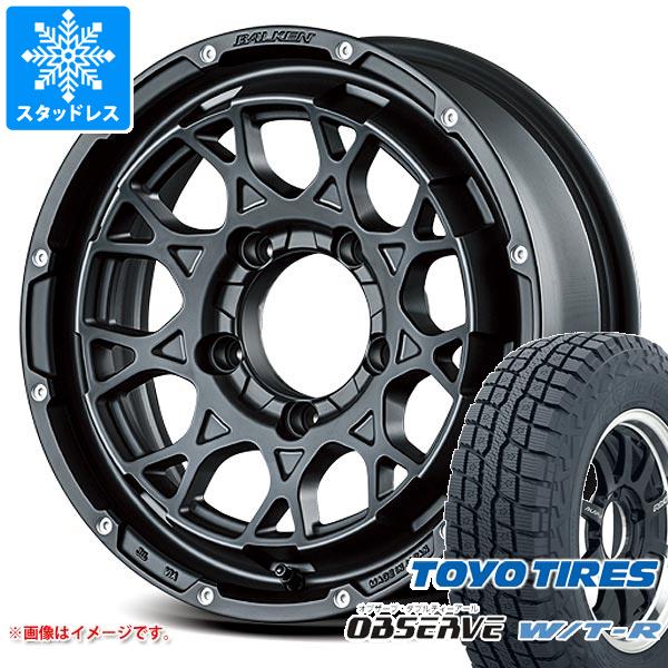 【タイヤ交換対象】ジムニー用 スタッドレス トーヨー オブザーブ WTR 185/85R16 105/103N LT ヴァルケン ローツェ タイヤホイール4本セット|タイヤ1番