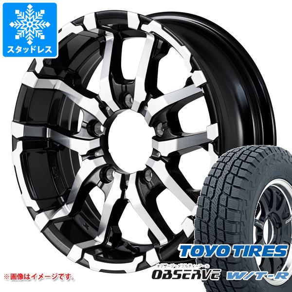 【タイヤ交換対象】ジムニーシエラ JB74W用 スタッドレス トーヨー オブザーブ WTR 185/85R16 105/103N LT ナイトロパワー M26 クロスファング タイヤホイール4本セット|タイヤ1番