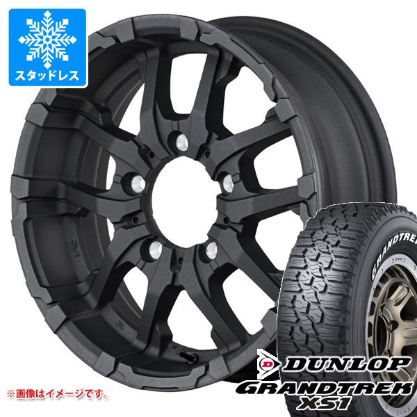 【タイヤ交換対象】5本セット スズキ ジムニー用 スタッドレス ダンロップ グラントレック XS1 185/85R16 105/103L LT ホワイトレター ナイトロパワー M26 クロスファング タイヤホイール5本セット