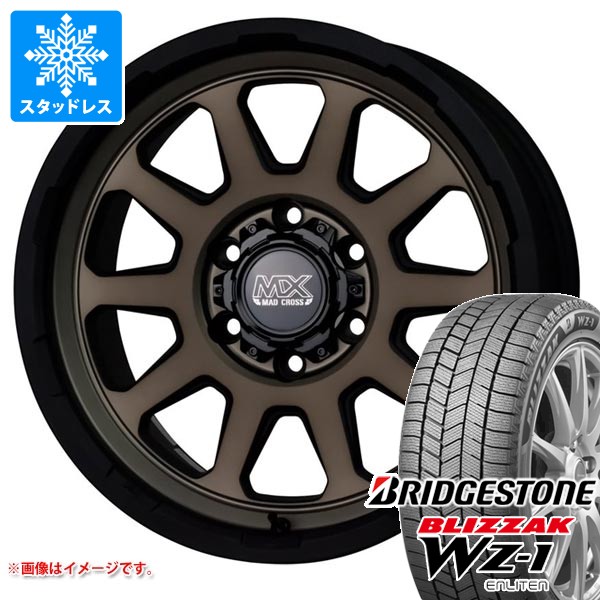 【タイヤ交換対象】トヨタ ハイラックスサーフ215系用 スタッドレス ブリヂストン ブリザック WZ-1 265/65R17 112Q 2025年10月発売サイズ マッドクロスレンジャー タイヤホイール4本セット