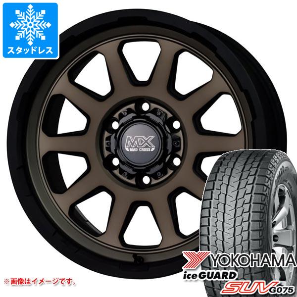 【タイヤ交換対象】ランドクルーザー プラド 150系用 スタッドレス ヨコハマ アイスガード SUV G075 265/65R18 114Q マッドクロスレンジャー タイヤホイール4本セット