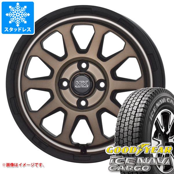 【タイヤ交換対象】サクシード プロボックス 160系用 スタッドレス グッドイヤー アイスナビカーゴ 165/80R14 91/90N (165R14 6PR相当) マッドクロスレンジャー タイヤホイール4本セット｜タイヤ１番