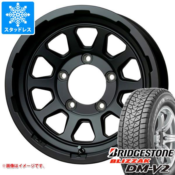 【タイヤ交換対象】5本セット スズキ ジムニーノマド JC74W用 スタッドレス ブリヂストン ブリザック DM-V2 195/80R15 96Q マッドクロスレンジャー タイヤホイール5本セット