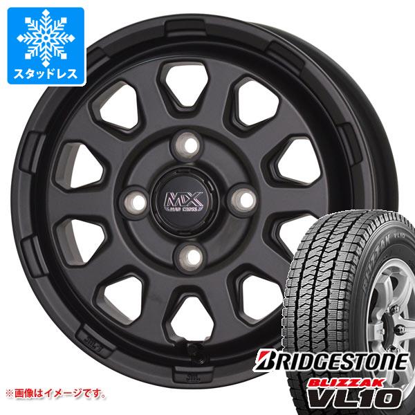 【タイヤ交換対象】エブリイバン DA17V用 スタッドレス ブリヂストン ブリザック VL10 145/80R12 80/78N (145R12 6PR相当) マッドクロスレンジャー タイヤホイール4本セット｜タイヤ１番