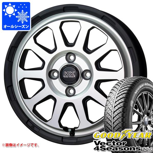 【タイヤ交換対象】オールシーズン 165/60R15 77H グッドイヤー ベクター 4シーズンズ ハイブリッド マッドクロスレンジャー 4.5-15 タイヤホイール4本セット