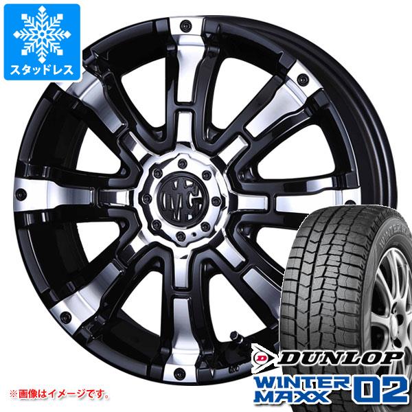 【タイヤ交換対象】 スタッドレスタイヤ ダンロップ ウインターマックス02 WM02 165/55R15 75Q ＆ クリムソン MG ビースト 5.0-15 タイヤホイール4本セット165/55-15 DUNLOP WINTER MAXX 02 WM02｜タイヤ１番