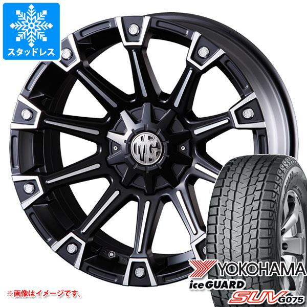 【タイヤ交換対象】5本セット ジープ ラングラー JK/JL系用 スタッドレス ヨコハマ アイスガード SUV G075 LT285/70R17 121/118Q クリムソン MG モンスター タイヤホイール5本セット