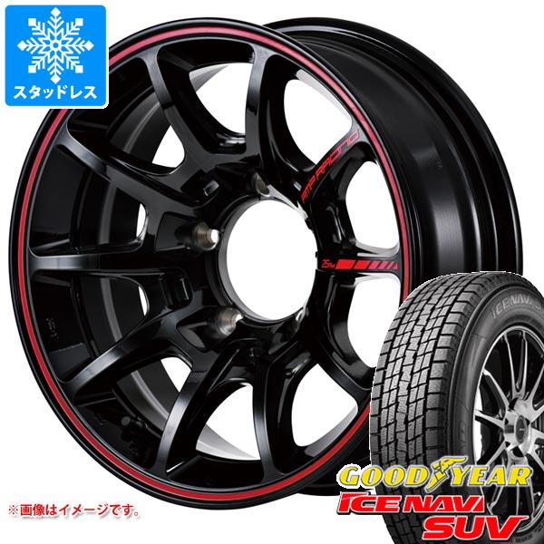 【タイヤ交換対象】5本セット ジムニー JB64W用 スタッドレス グッドイヤー アイスナビ SUV 215/70R16 100Q MID レーシング R25 プラス タイヤホイール5本セット