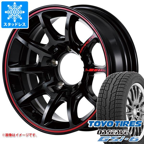 【タイヤ交換対象】ジムニー用 スタッドレス トーヨー オブザーブ GSi-6 175/80R16 91Q MID レーシング R25 プラス タイヤホイール4本セット｜タイヤ１番