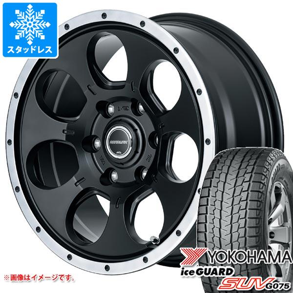 【タイヤ交換対象】ハイエース 200系用 スタッドレス ヨコハマ アイスガード SUV G075 195/80R15 107/105L LT ロードマックス WO-7 タイヤホイール4本セット