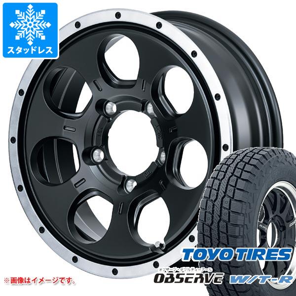 【タイヤ交換対象】5本セット ジムニー用 スタッドレス トーヨー オブザーブ WTR 185/85R16 105/103N LT ロードマックス WO-7 タイヤホイール5本セット|タイヤ1番