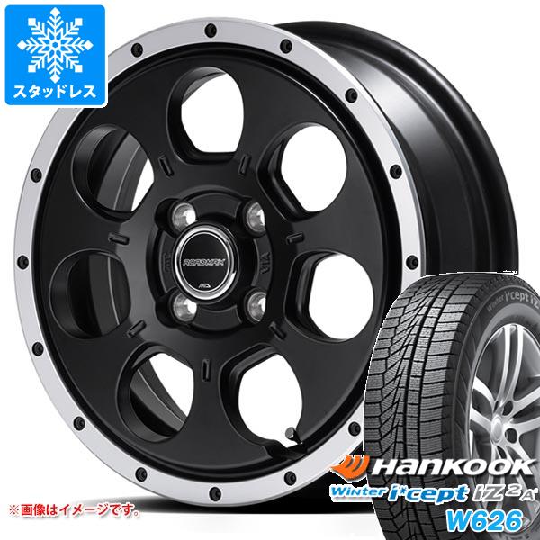 【タイヤ交換対象】ハスラー用 スタッドレス ハンコック ウィンターアイセプト IZ2エース W626 165/70R14 81T ロードマックス WO-7 タイヤホイール4本セット